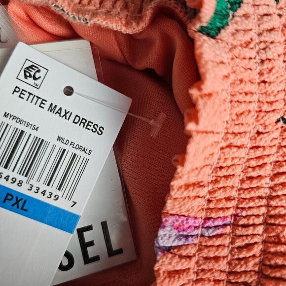 TINSEL Smocked Mock-Neck Blouson Floral Maxi Dress - Picture 11 of 12